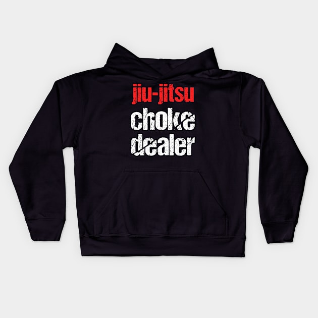 Jiu-jitsu choke dealer Kids Hoodie by fighterswin